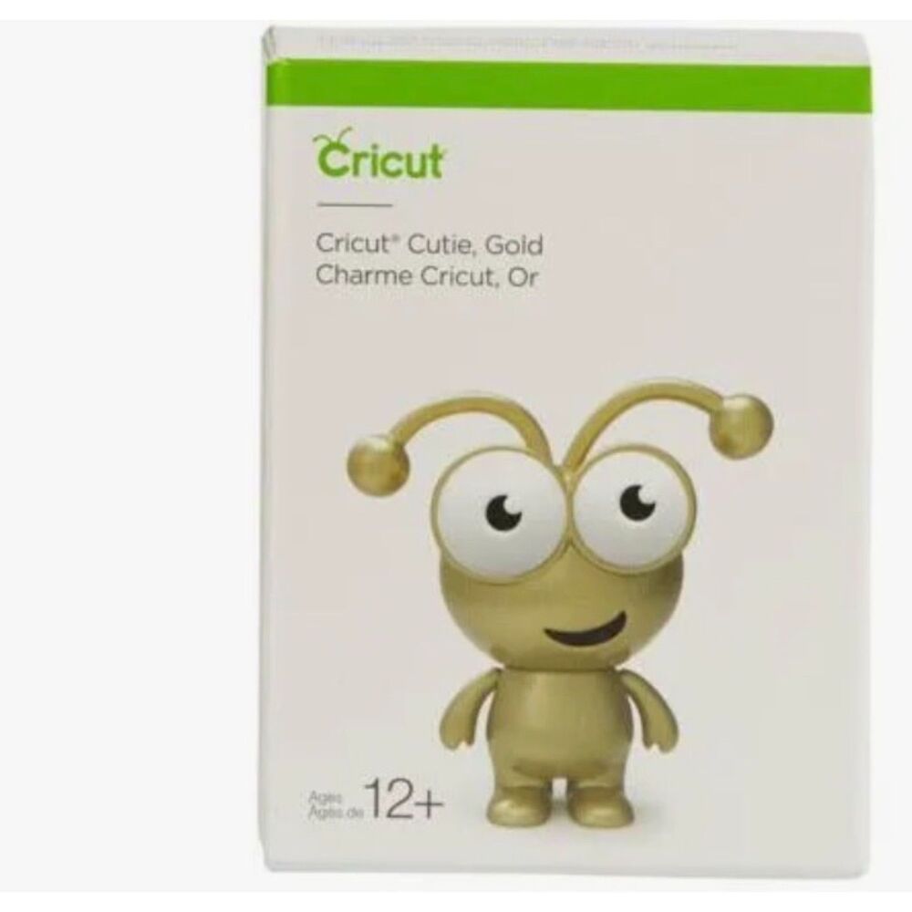 CRICUT CUTIE FIGURINE GOLD NEW WITH BOX